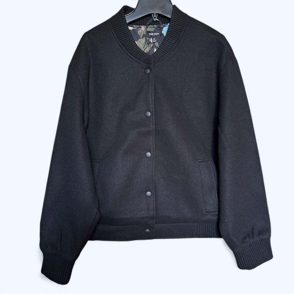 Well Worn Women's Bomber Style Jacket Black Size L